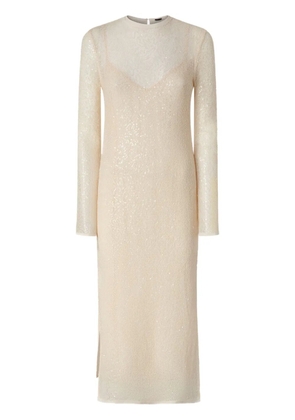 PINKO sequined maxi dress - Neutrals