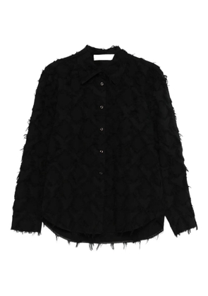 Séfr Willa fringed shirt - Black