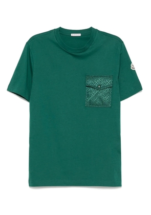 Moncler monogram cotton T-shirt - Green