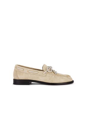 Rag & Bone Carter Boat Shoe in Cream. Size 39. Also in 40.
