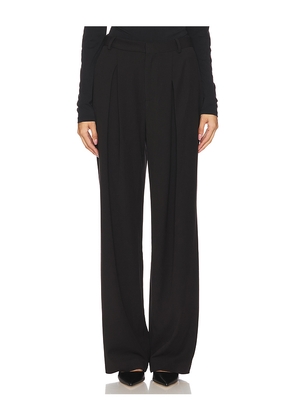 Rue Sophie Drape Pant in Black. Size M. Also in S, XL.