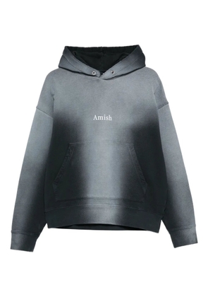 AMISH logo-print hoodie - Black