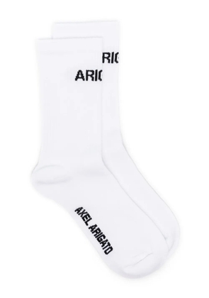 Axel Arigato Block jacquard socks - White