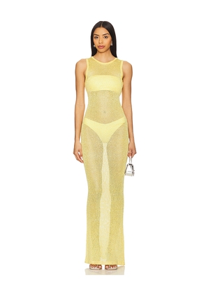 superdown Alix Maxi Dress in Yellow. Size L. Also in M, S, XS.