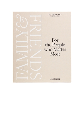 Printworks Family & Friends Photo Album in Beige.