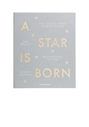 Printworks A Star Is Born Baby Album in Grey.