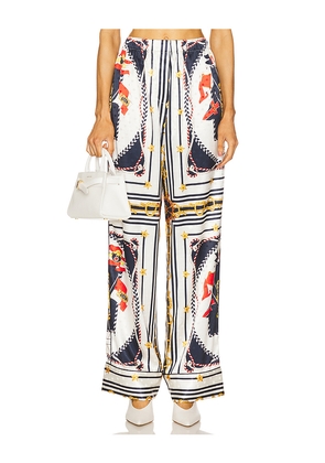 Ronny Kobo Dora Pants in White,Navy. Size L. Also in XS.