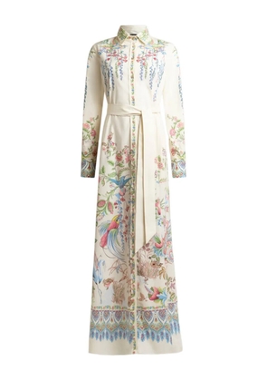 ETRO floral-print shirt dress - Neutrals