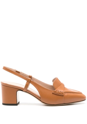 Scarosso Bianca 60mm leather pumps - Brown