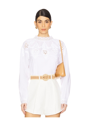 Sanctuary Lace Popover Blouse in White. Size L. Also in XL.