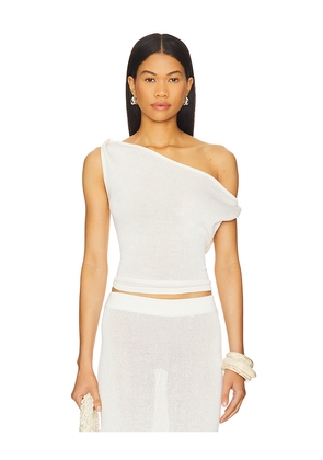 SNDYS Cali Top in White. Size L. Also in M, S, XL, XS, XXL, XXS.