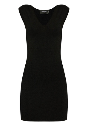 DSQUARED2 logo-plaque mini dress - Black