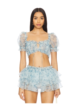 Selkie The Beverly Hills Cover Up in Baby Blue. Size 1X. Also in 3X, 4X, 5X, 6X, L, M, S.