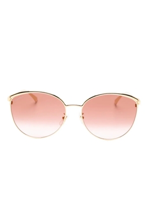 Cartier Eyewear oval-frame sunglasses - Gold