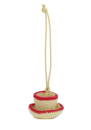 JW Anderson tea cup-pendant bag strap - Yellow