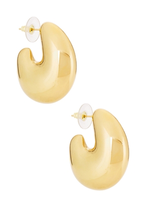 petit moments Bean Hoops in Metallic Gold.