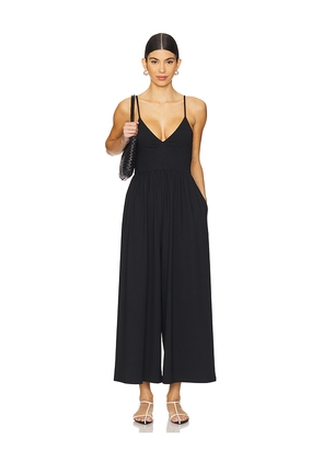 Susana Monaco Slip To Jumpsuit in Black. Size M. Also in L, S, XS.