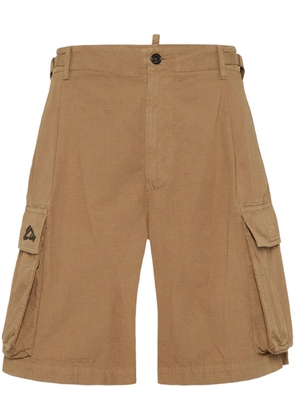 DSQUARED2 cotton cargo shorts - Neutrals