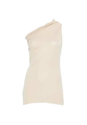 Rick Owens one-shoulder top - Neutrals