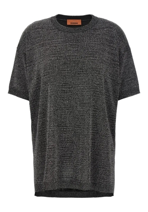 Missoni metalic crew-neck T-shirt - Grey