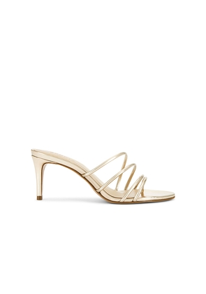Schutz Inez Mule in Metallic Gold. Size 10. Also in 7, 9.5.