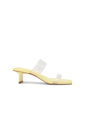 Schutz Ariella Tab Mid Sandal in Yellow. Size 6. Also in 6.5, 7, 7.5, 8, 8.5, 9.
