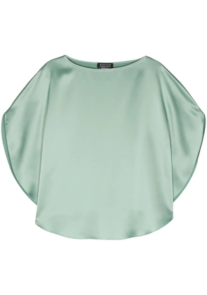 Gianluca Capannolo tonal stitching satin-finish blouse - Green