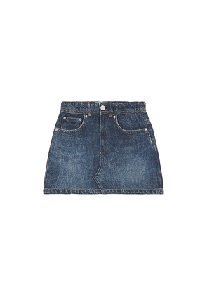 Rag & Bone Mini Miramar Terry Skirt in Blue. Size 2. Also in 3/4, 5/6, 7/8.