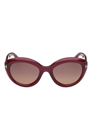 TOM FORD Eyewear cat-eye frame sunglasses - Red