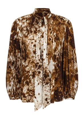 Roberto Cavalli Appaloosa-print shirt - Brown