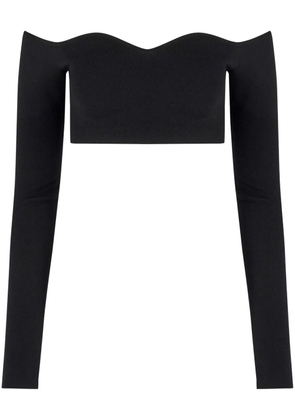 Nina Ricci off-shoulder cropped top - Black