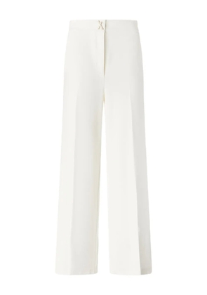 Genny cross-detail trousers - White