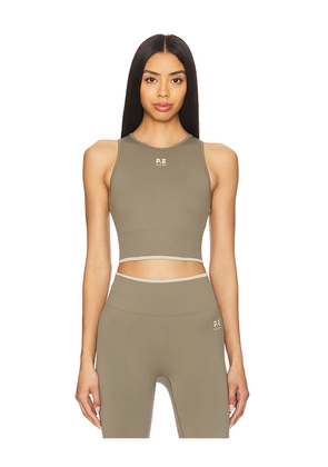 P.E Nation Restore Seamless Tank Top in Olive. Size L. Also in M.