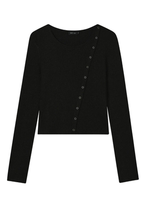 tout a coup button asymmetric top - Black