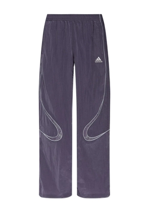 adidas embroidered-logo track trousers - Purple