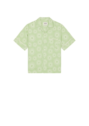Scotch & Soda Aop Short Sleeve Shirt in Sage. Size M. Also in S, XL/1X.