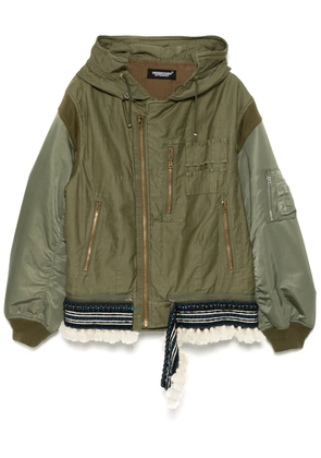 Undercover bead embellishment jacket - Green
