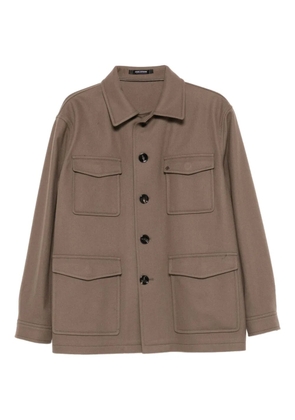 Tagliatore Milton pocket button shirt - Brown