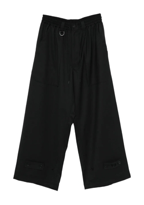 Y-3 drawstring pocket trousers - Black
