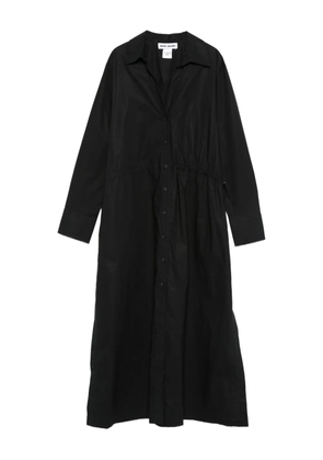 DKNY long-sleeve drawstring midi dress - Black