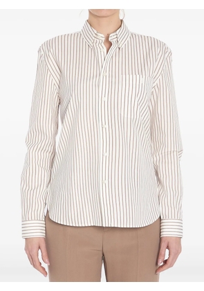 Saint Laurent striped shirt - Neutrals