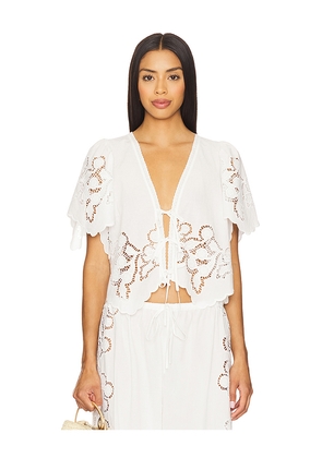 Tularosa Emina Top in White. Size L. Also in M, S, XS, XXS.