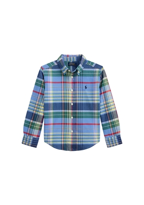 Polo Ralph Lauren Long Sleeve Brushed Oxford Sport Shirt in Blue,Yellow. Size 2. Also in 3.