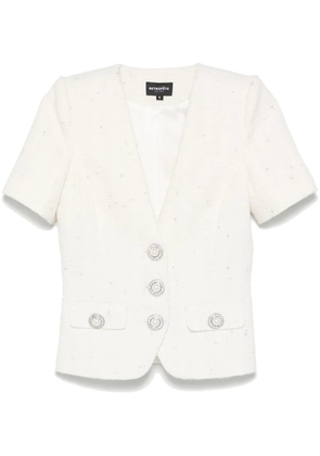 Retrofete Makenna Tweed shirt - White