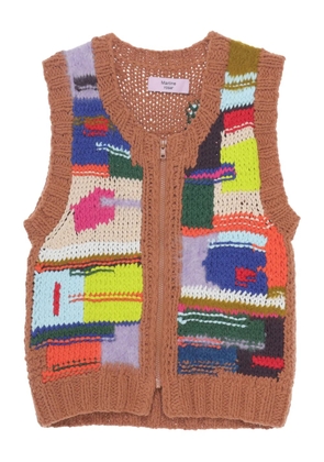 Martine Rose zip-up vest - Brown