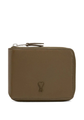 AMI Paris Ami de Coeur leather wallet - Green
