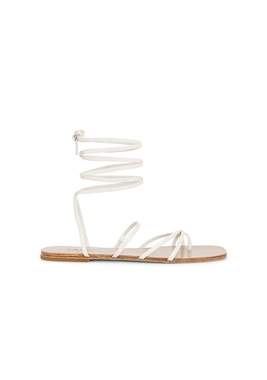 RAYE Silas Sandal in White. Size 10. Also in 6, 6.5, 7, 7.5.
