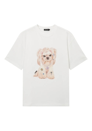 tout a coup graphic print T-shirt - White