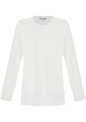 Comme Des Garçons Comme Des Garçons semi-sheer blouse - White