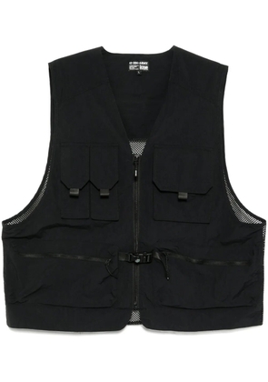 izzue zip-up gilet - Black